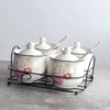 Four rose language iron rack set
