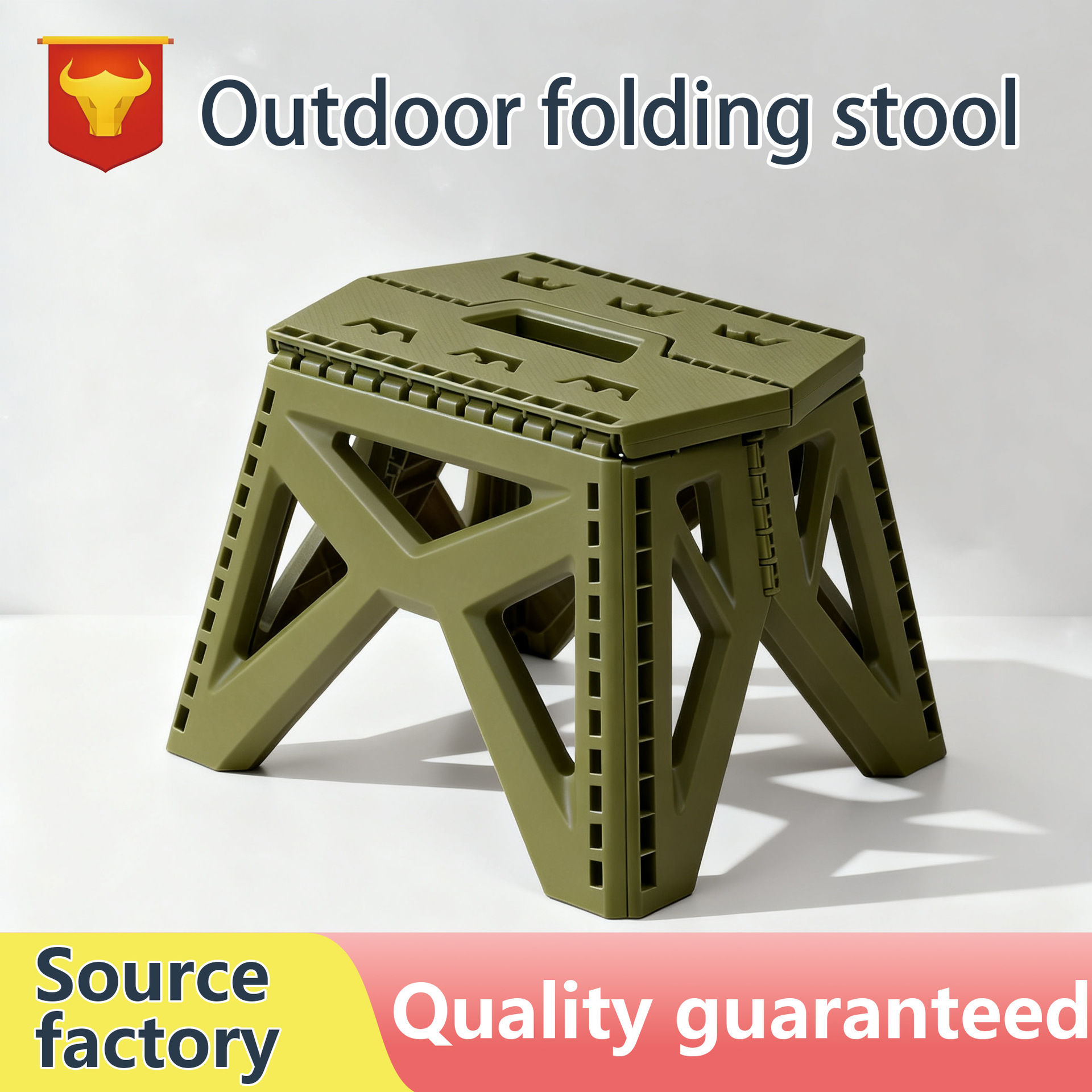 Portable folding stool short household plastic stool plastic bench…