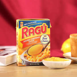 Ragu芝士酱453g/439g 美国原装进口乐鲜芝士酱瑞古双重切达奶酪酱