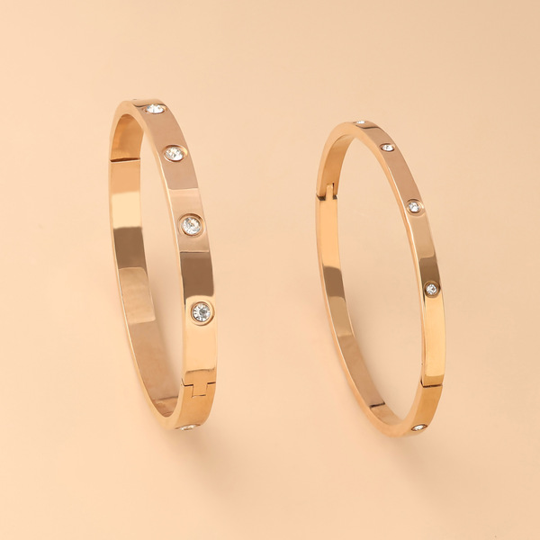 Golden bracelet stainless steel