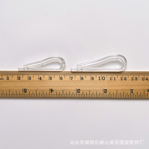 Transparent shirt clips with teeth for 3.5-5.5cm, universal plastic anti-slip packaging clips