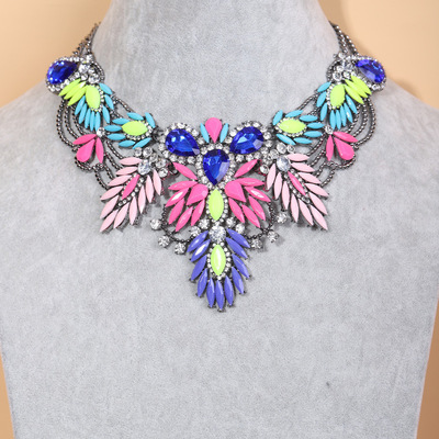 DH Europe and America Cross border Selling fashion new pattern originality Leaf alloy Full bore Necklace Accessories Manufactor Direct selling wholesale