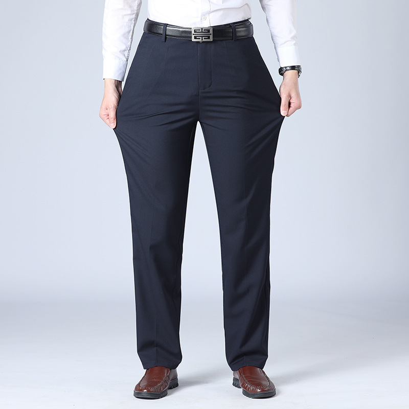 Autumn and Winter Thick Men's Pants Middle-aged Men's Pants High-end Loose Straight Pants Non-ironing Thickened Pants Men's Winter Dad Pants Autumn and Winter Thick Men's Pants Middle-aged Men's Pants High-end Loose Straight Pants Non-ironing Thickened Pants Men's Winter Dad Pants
