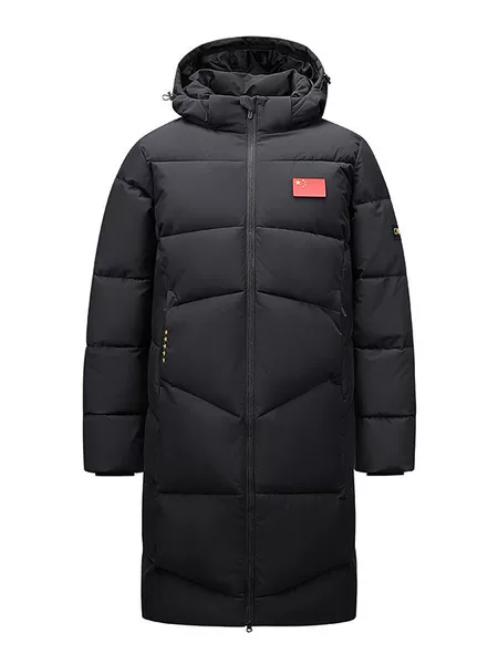 2026 winter new hooded long over-the-knee loose-fit oversized coat, warm couple's cotton jacket, plus size