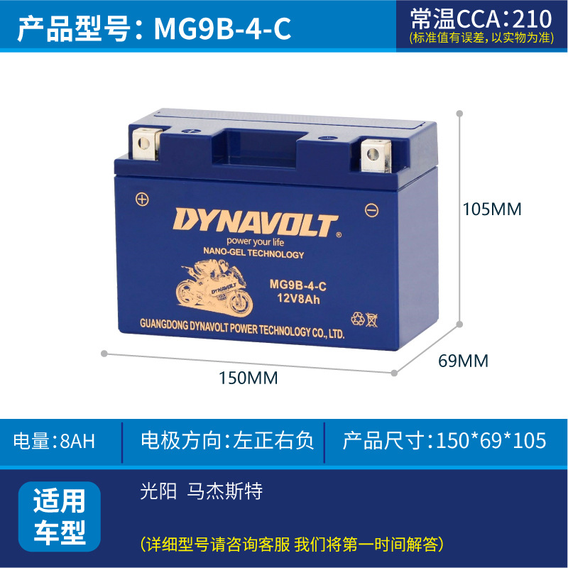 Batería de motocicleta de león para brisa de primavera Benelli Harley BMW 125 pedal hawk Kawasaki 12V batería