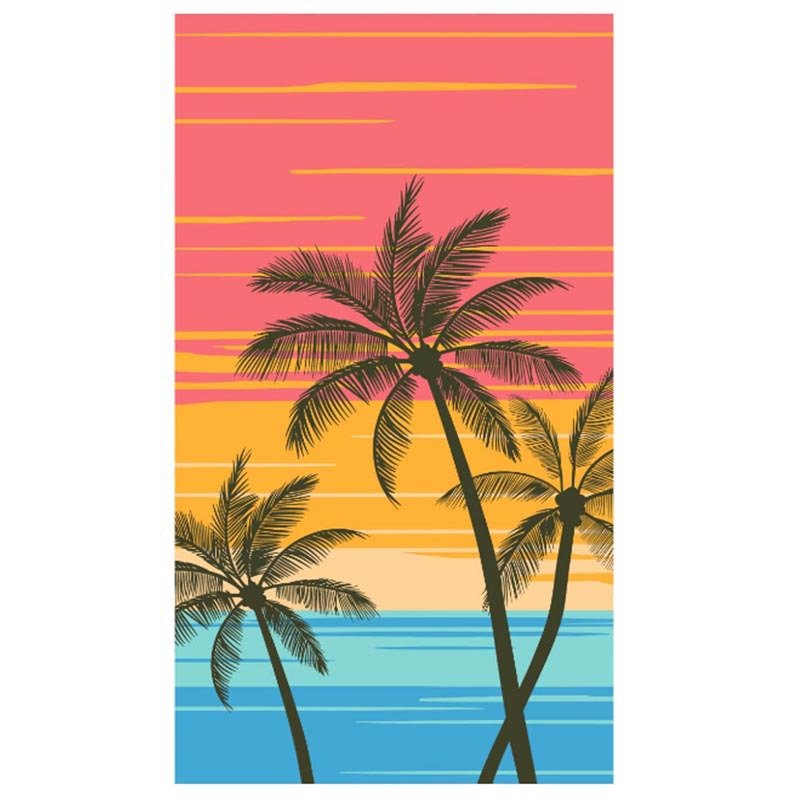 코코넛 나무 세 그루