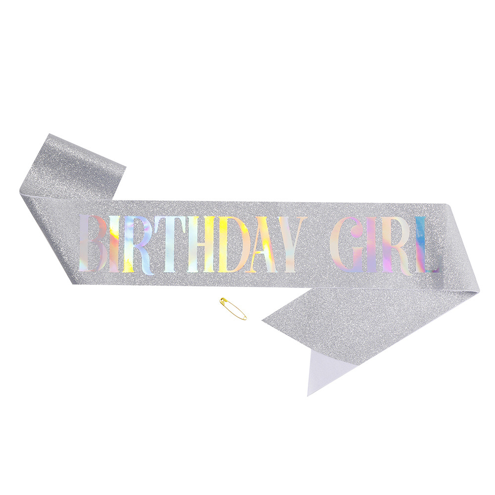 45g Weight Etiquette Belt Event & Party Supplies 1 Piece Quantity Birthday Occasion Birthday Festival Letter Pattern Simple Style Style Birthday Simple Style Letter Cloth Birthday Etiquette Belt 11