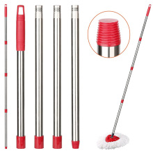 适配O-cedar 旋转拖把杆 不锈钢四节拖把杆 58inch粗/细螺纹杆子