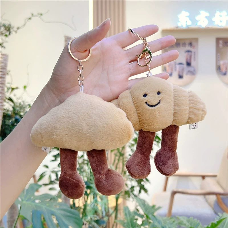 Creative cute toy, doll, realistic plush pendant, keychain, (Cross-border trading), bread, wholesale