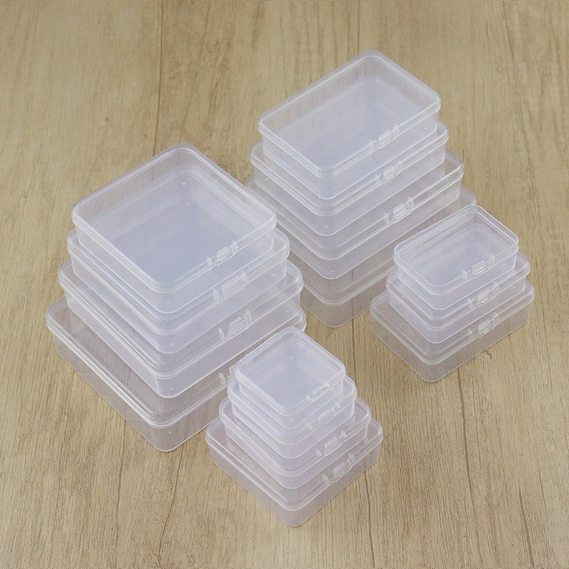 4cm正方形ppプラスチックボックス半透明ジュエリー文房具制品包装ボックス小物ボックス小銭入れ小包|undefined