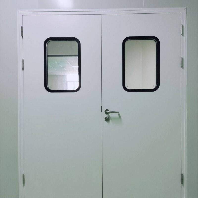 in stock wholesale double-open steel purification door dust-free workshop clean door operating room door hospital airtight fire door in stock wholesale double-open steel purification door dust-free workshop clean door operating room door hospital airtight fire door