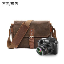 厂家直销新款户外摄影包数码单反专业防水油蜡帆布相机包微单肩包