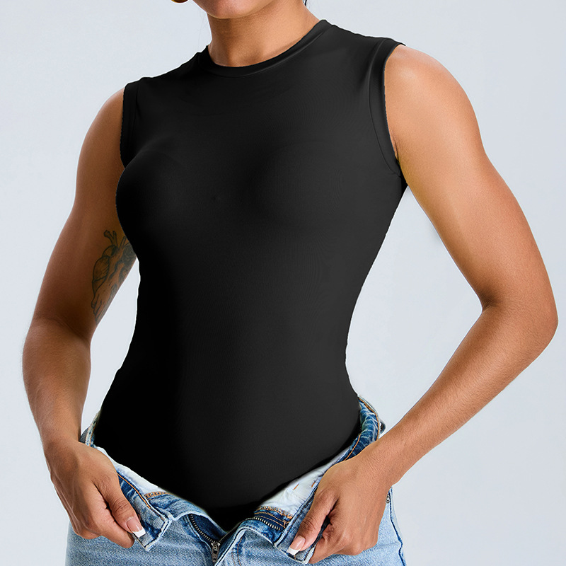 Cross-border nuevo chaleco de yoga sin mangas, chaleco de yoga delgado, chaleco de ejercicios al aire libre, chaleco de fitness