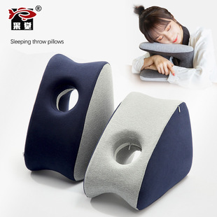 New Memory Foam Vertical Nap Pillow Pure Cotton Children's Student Four-Sided Nap Pillow Office Adult Neck Pillow