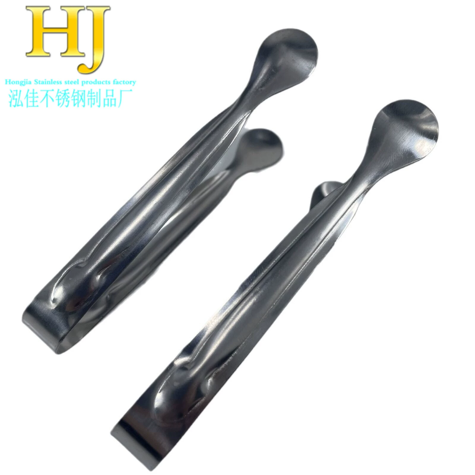 Нержавеющая сталь круглый зажим для льда сахарный зажим немагнитная полировка пищевой зажим кофе сахар зажим