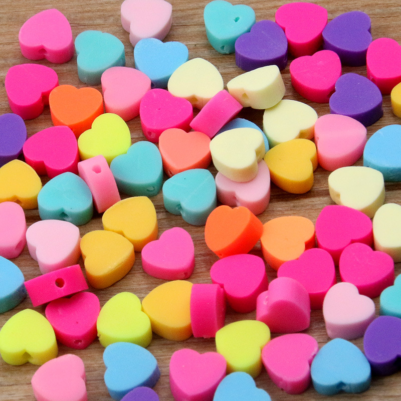 27 color mezclado suave cerámica Punch pieza animal fruta amor perlas DIY niños collar pulsera