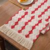 New cotton woven table flag, Su Su Jie color festival decorative long tablecloth shoe cabinet Xuanguan cabinet Gabamazon