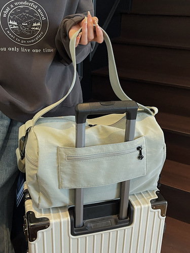 Sports and Fitness Bag for Women, Dry and Wet Separation, Large Capacity, Hand-Held, Short Trip Travel Bag, Travel Luggage Storage Bag