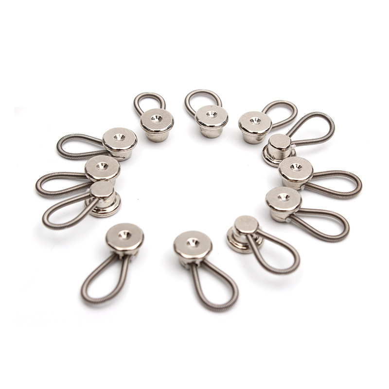 Cruz-frontera 10mm cuello elástico camisa elástica protección del medio ambiente aleación primavera cintura ajuste hebilla cintura expansión hebilla extensor