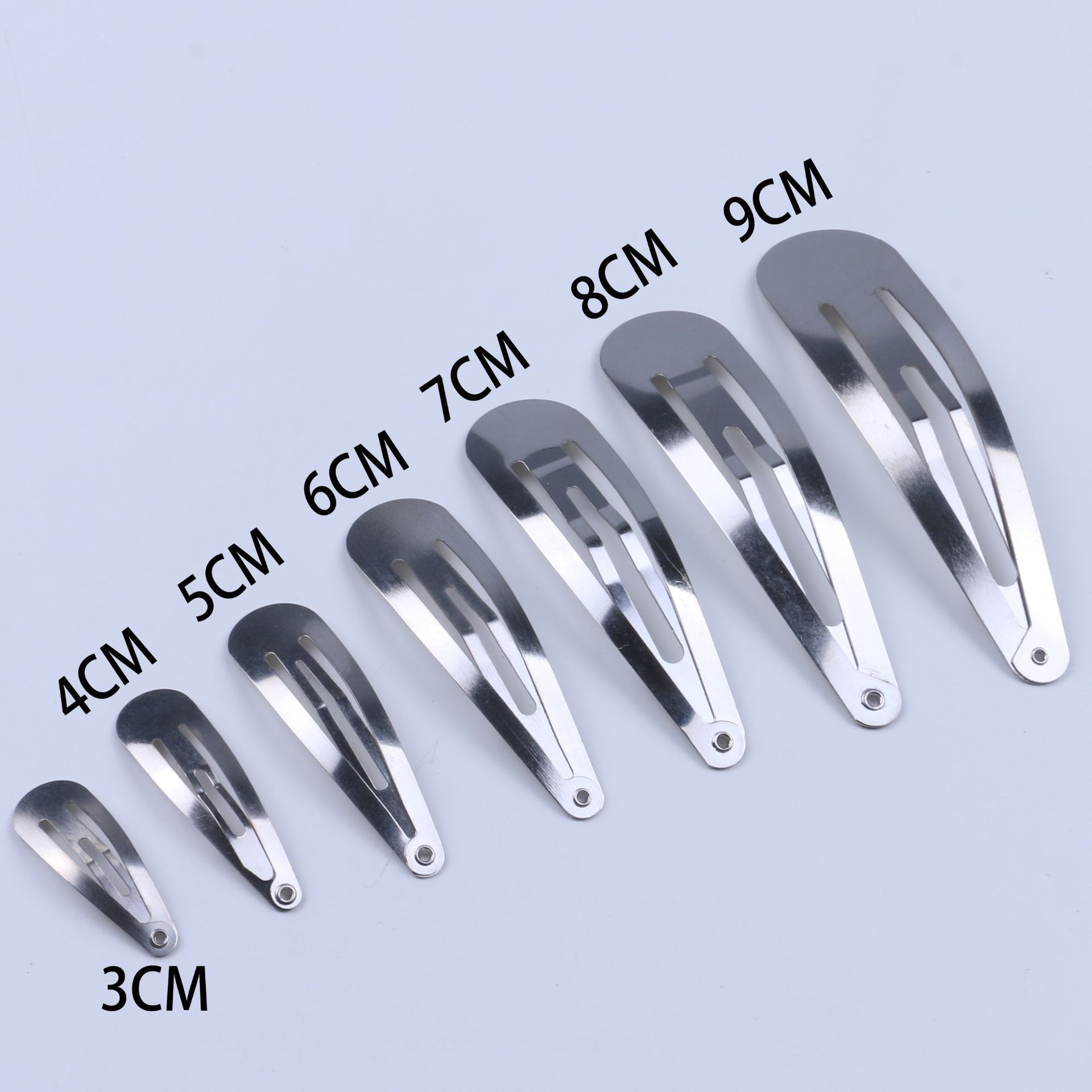 실버 물방울 클립 3cm