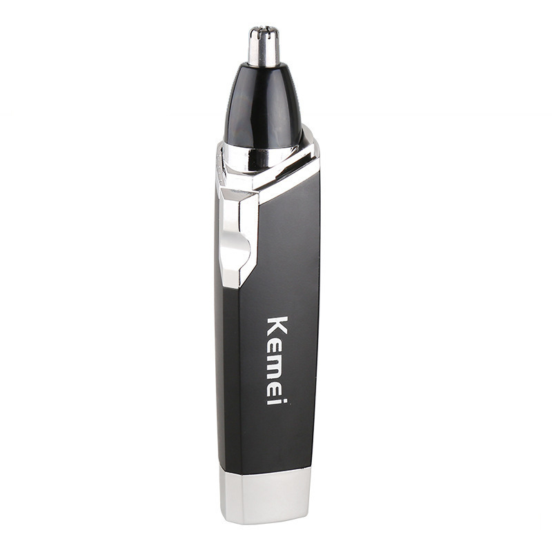 Recortador de vello nasal eléctrico Kemei KEMEI KM-6512, recortador de vello nasal a pilas, limpiador de nariz, venta al por mayor
