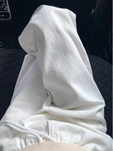白色阔腿休闲裤女夏季2024新款韩版小个子高腰显瘦宽松垂感直筒裤