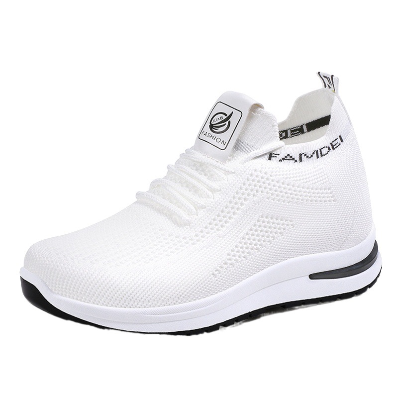 Zapatillas deportivas con aumento de altura para mujer, primavera/otoño 2025, comercio exterior transfronterizo, zapatos adelgazantes para tallas pequeñas, venta al por mayor en stock.
