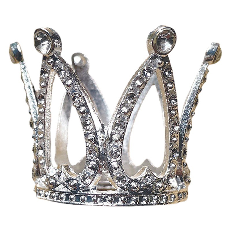 Los fabricantes suministran nueva corona de metal, tocado de cristal blanco, corona de rendimiento, tocado de corona para niños al por mayor