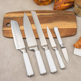 跨境Knife 空心直柄刀具套装组合厨房刀家用厨刀日式面包刀多用刀