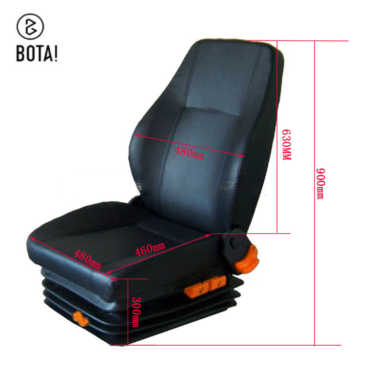 Equipo de maquinaria de ingeniería asiento de amortiguación del airbag del coche camión minero suspensión neumática asiento de amortiguación asiento del conductor del camión pesado