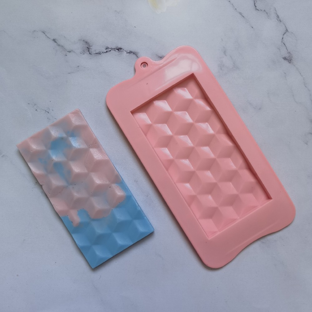 Cubo de chocolate 467 galletas molde de silicona pastel helado pudín molde de postre jabón utensilios