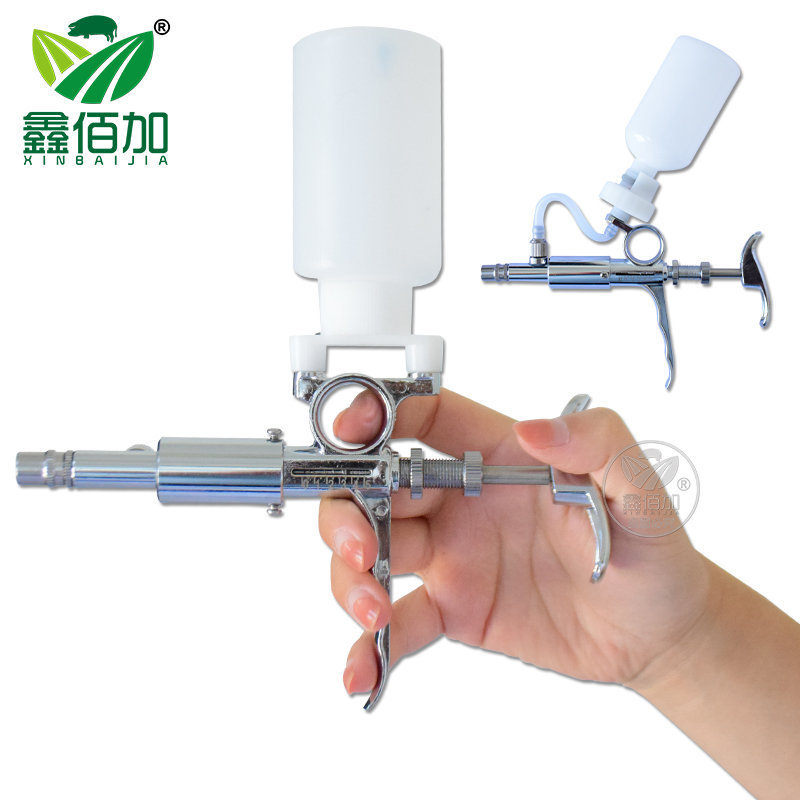 Stainless steel continuous syringe dual-purpose three-use pig, cattle and sheep syringe injection needle for poultry veterinary syringe