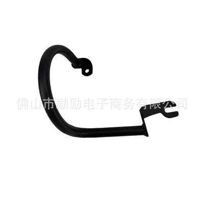 Suitable for Honda Cub Ct125 Motorcycle Modification Parts Iron Exhaust Pipe Protection Pipe Exhaust Guard Bar (Motorcycle frame) - black