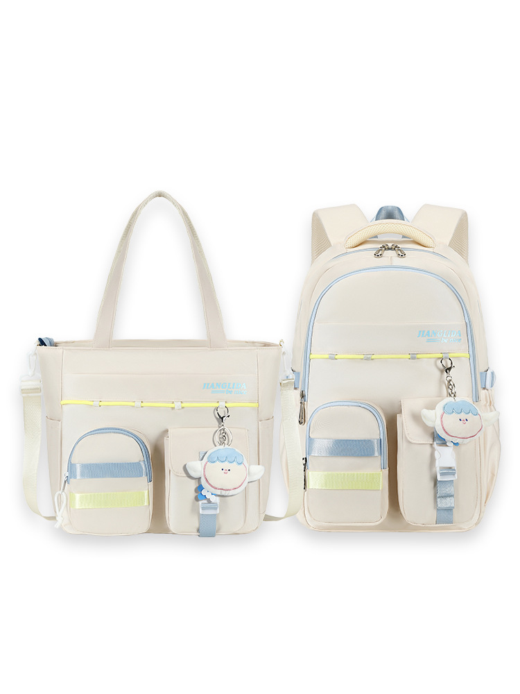 Mochila escolar para estudiantes de secundaria nueva para mujer con bolsa de matrícula