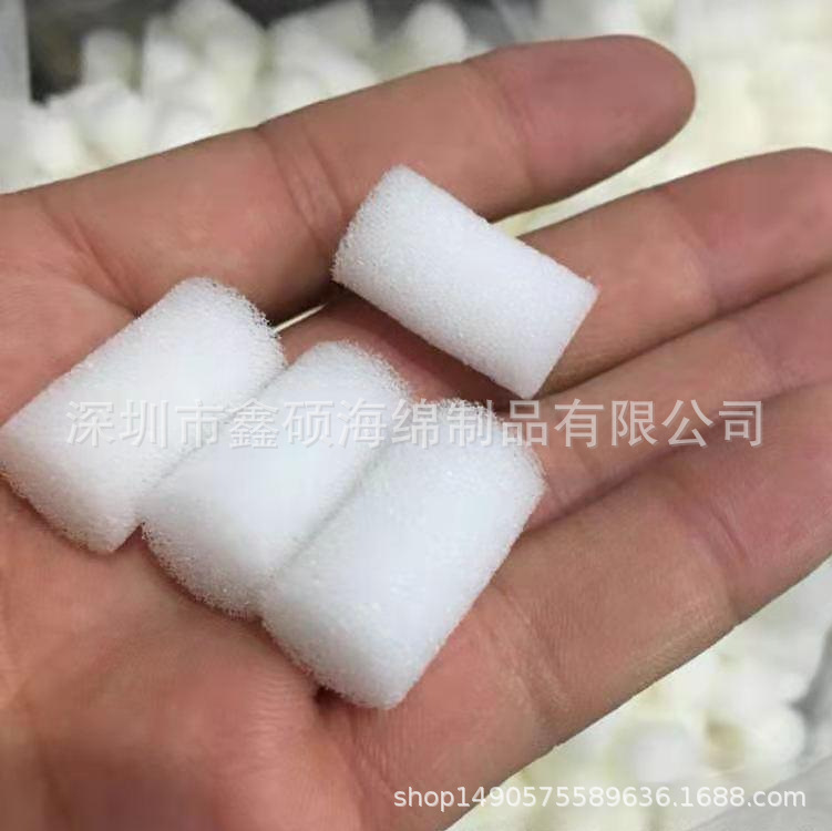 细孔透气药液渗透鼻塞棉 外径10内径4MM空心鼻腔上药海绵圆柱