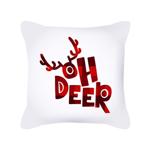  New ins Nordic Cartoon Christmas Pillow Cover Holiday Gift Square Cushion Cover Wholesale Cushion Cover