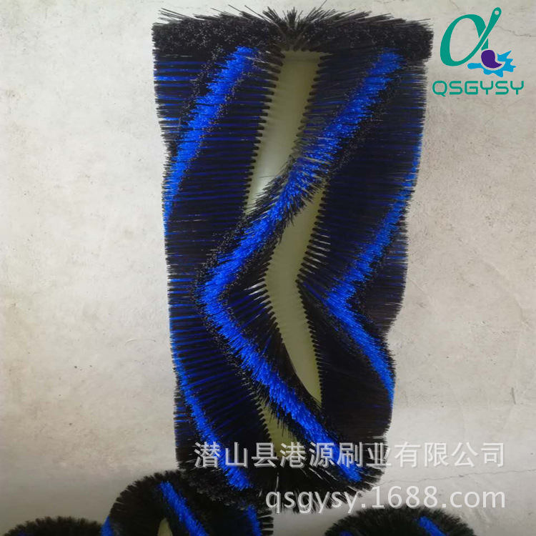 电动扫地车配件滚筒刷 驾驶式清扫车主刷 多色V型扫地滚筒刷边刷