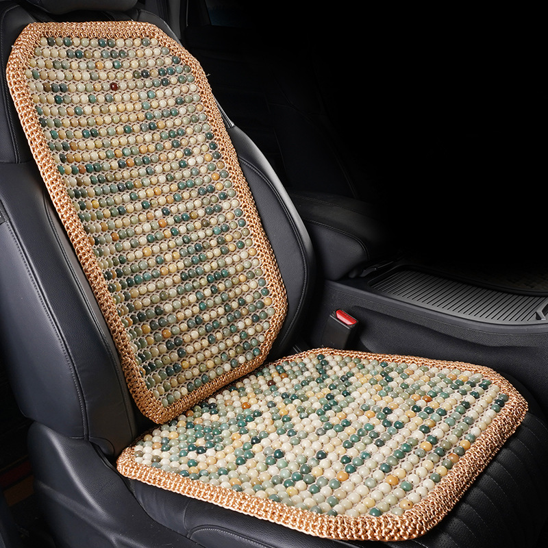 Summer Cooling Pad | Universal Cool pad - chunmanyuan-seat-cushion-backrest-beige-crochet-double-layer-thickened-3d-breathable-anti-slip