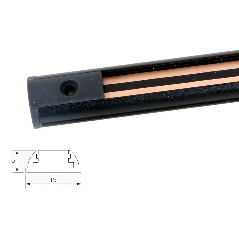 Витрина ювелирных изделий чрезвычайно узкая 15-миллиметровая Мини-Магнитная дорожка с открытым креплением, ультратонкая Магнитная дорожка низкого напряжения, открытый магнитный Трековый светильник