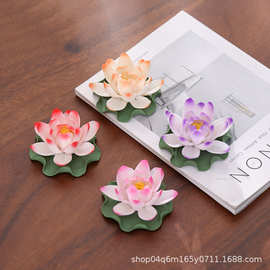 陶瓷莲花荷花香插摆件香道佛事用品居家摆件装饰品传统手工艺瓷器