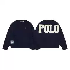 Ralph Lauren Limited Edition Sweater 25 Fall/Winter, High Quality, Embroidered Logo, American Vintage Preppy Style, Loose Fit Casual Top