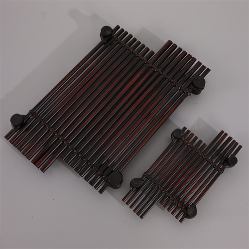 Purple bamboo row Japanese food plate decoration sashimi barbecue platter decoration seafood tea tray tea mat Japanese coaster tea banquet