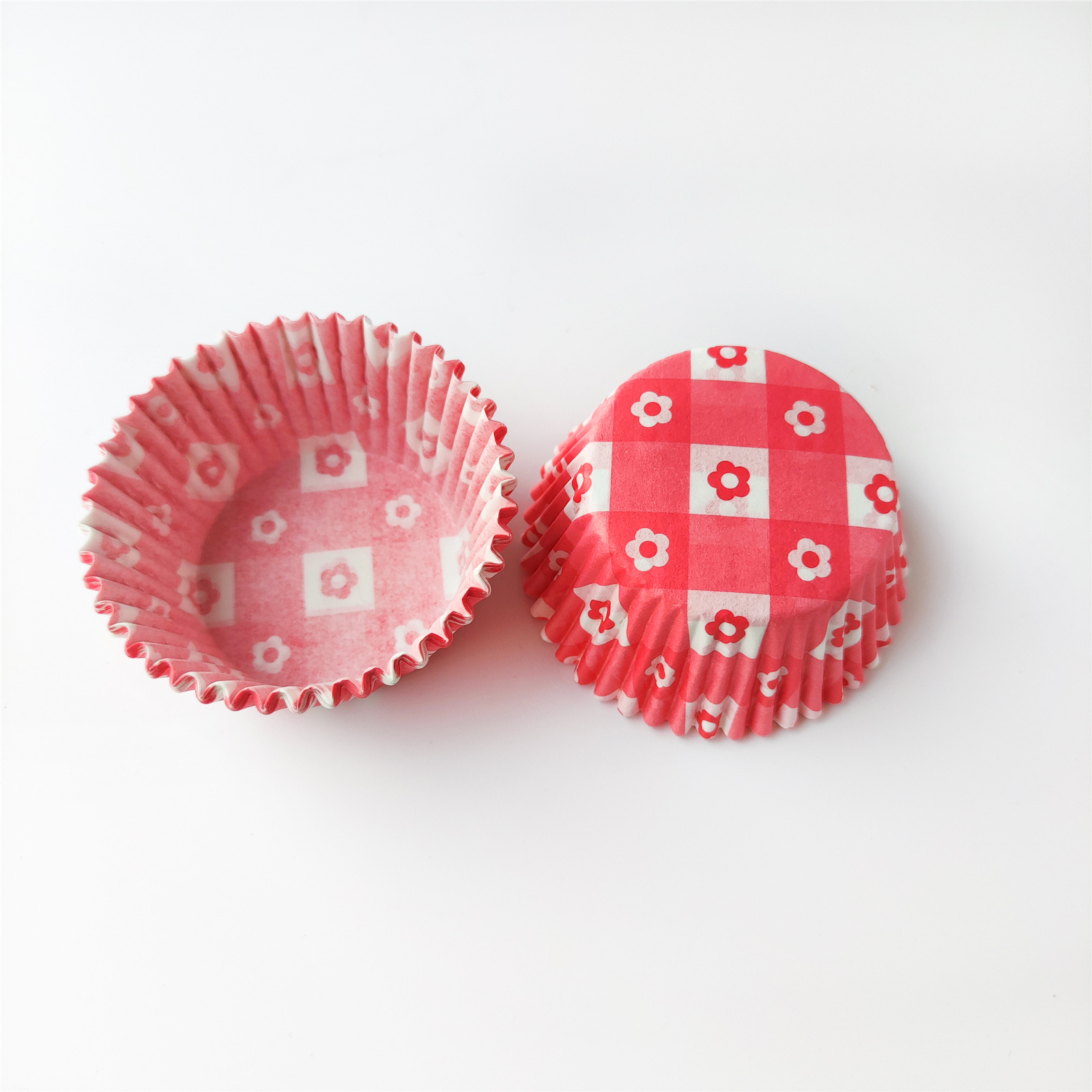 100 pcs / caja Xue Mei Niang soporte de papel para pastel medio soporte de papel para hornear tazas de papel muffin relleno soporte de papel a prueba de aceite