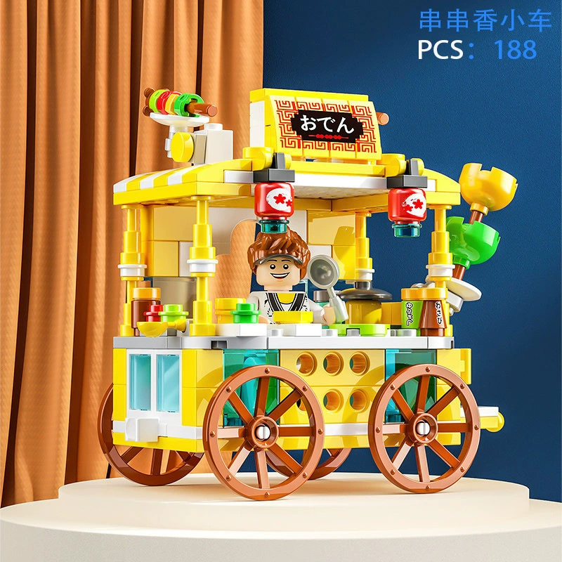 Строительная игрушка (Lego) детский мини-конструктор, темы еды, улица и город, 1 388–1 439 шт.