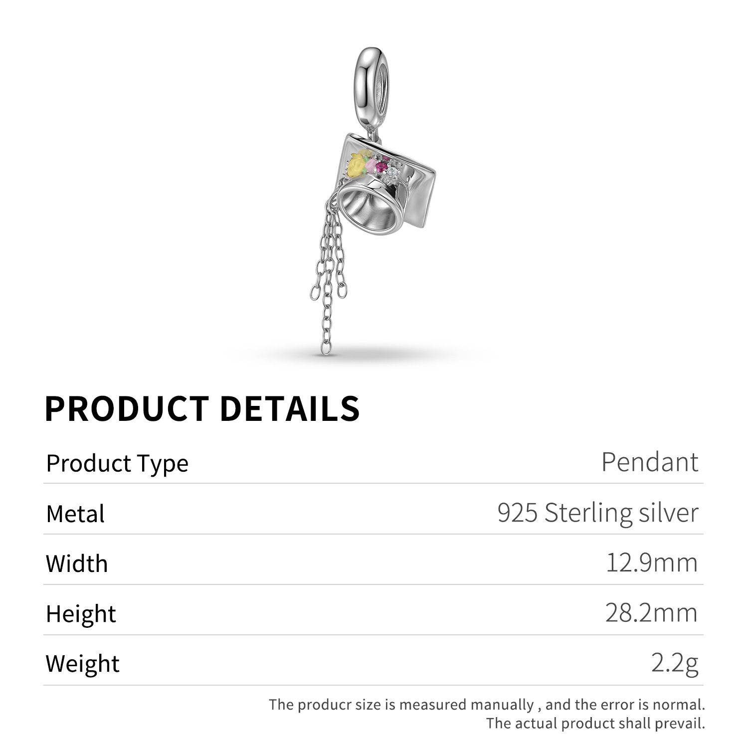 Graduation cap charm, additional image 5