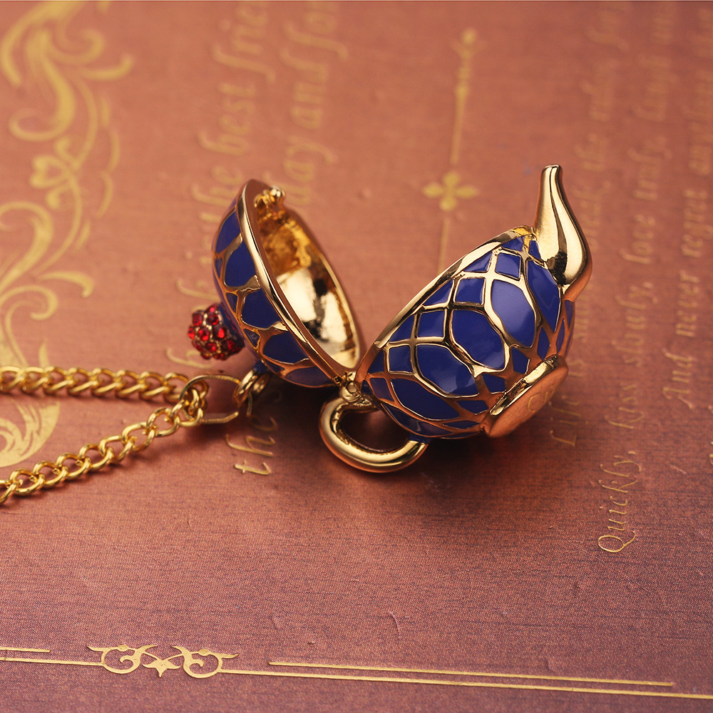 Cup Pattern 1 Piece Retro Cup Alloy Enamel Unisex Pendant Necklace