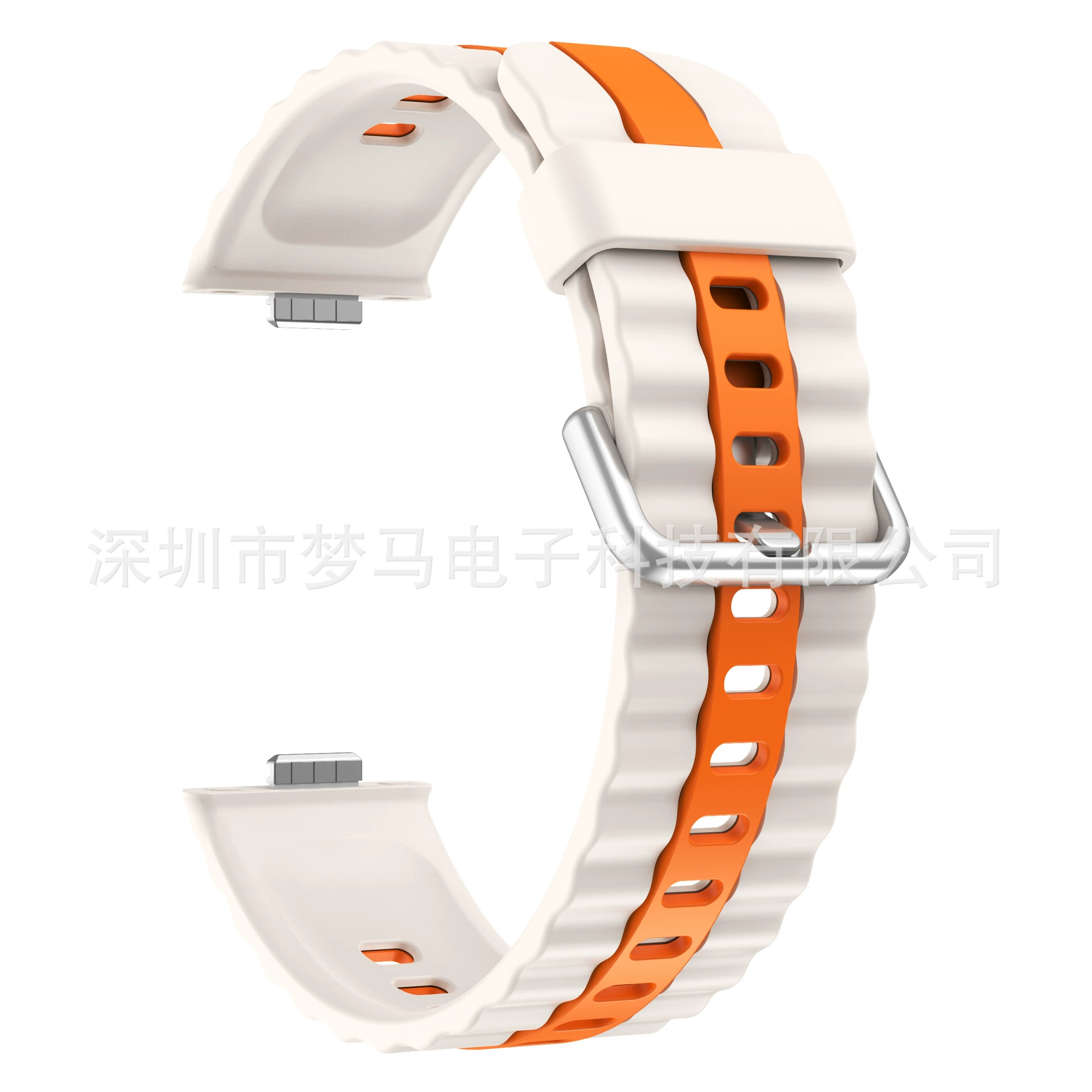 Ремешок для Huawei Fit4 Pro, силиконовый двухцветный ремешок с вертикальной текстурой для HUAWEI Watch Fit 3
