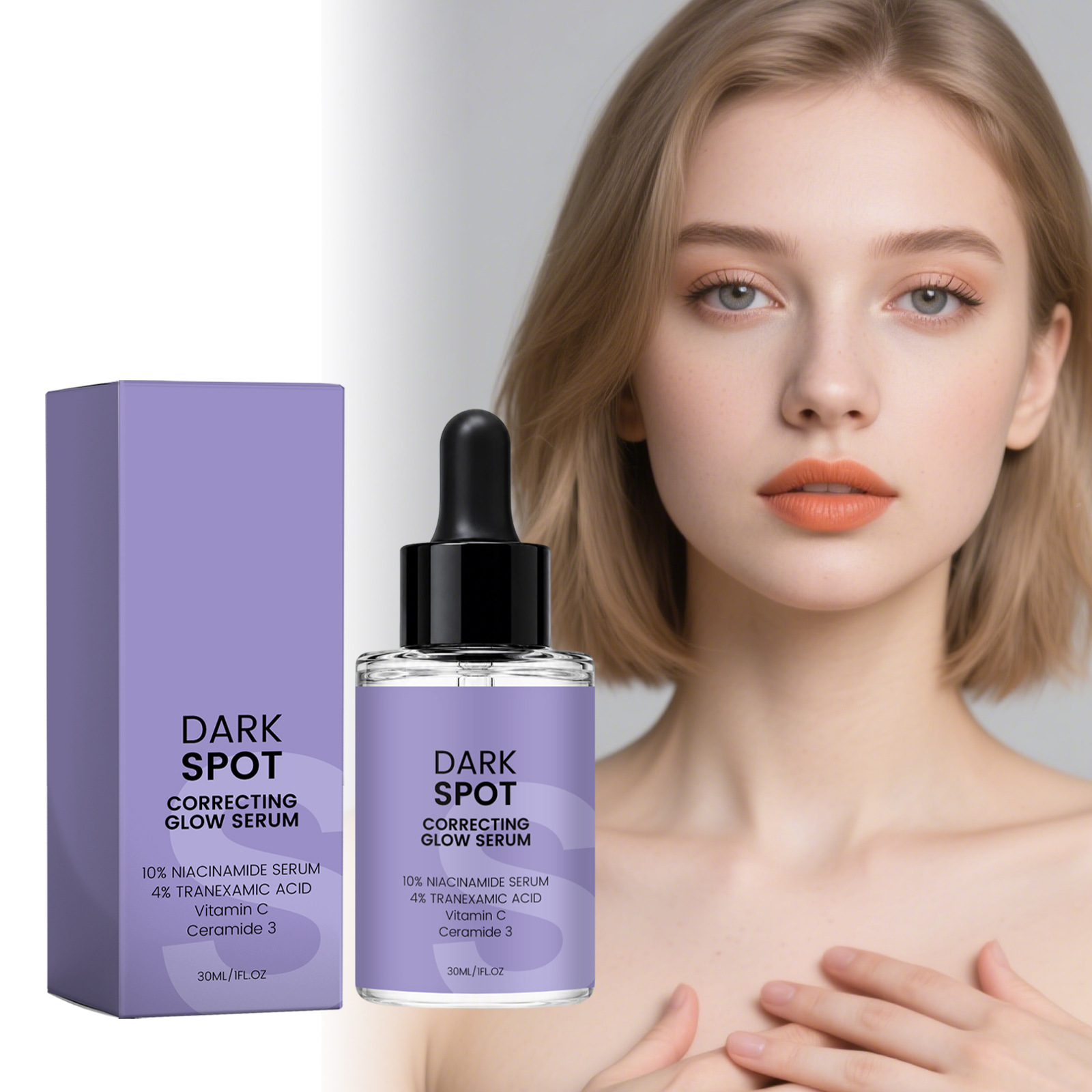 Brightening Facial Essence, Moisturizing and Hydrating Facial Skin, Refreshing and Non-Sticky, Daily Continuous Moisturizing Essence