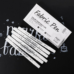 Wide-Accept 3600B White Dual-Head Non-Fading Waterproof Oil Cloth Drawing Pen for Clothing T-Shirts Shoes Glass Use