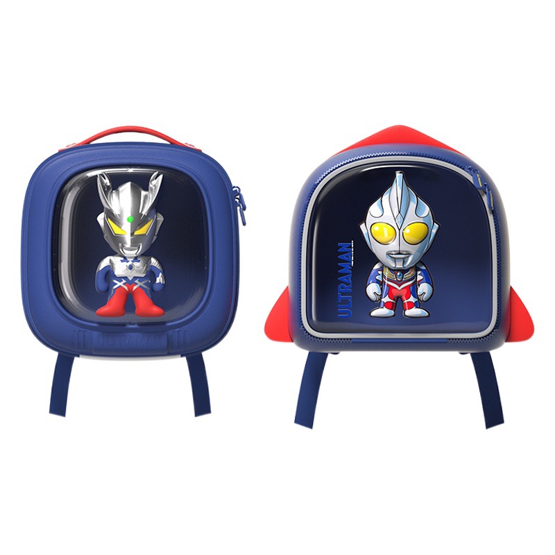 Ultraman Kidsren's Backpack Shoulder Luminous Kindergarten Small Schoolbag Male Cerodiga Cartoon Outing Large Capacity
